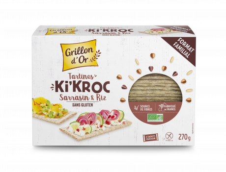 Tartines ki'kroc sarrasin & riz sans gluten 270g GO AB