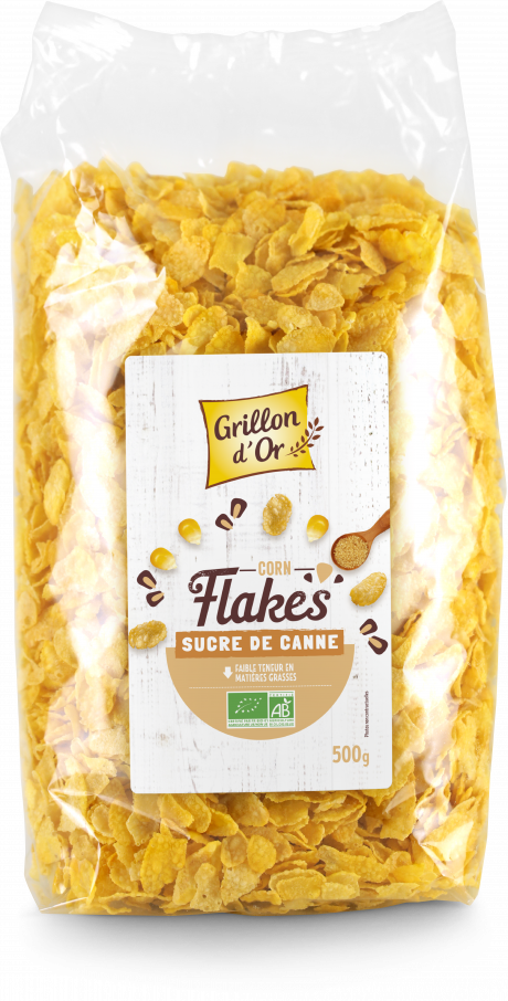 Corn flakes au sucre de canne 500g GO AB