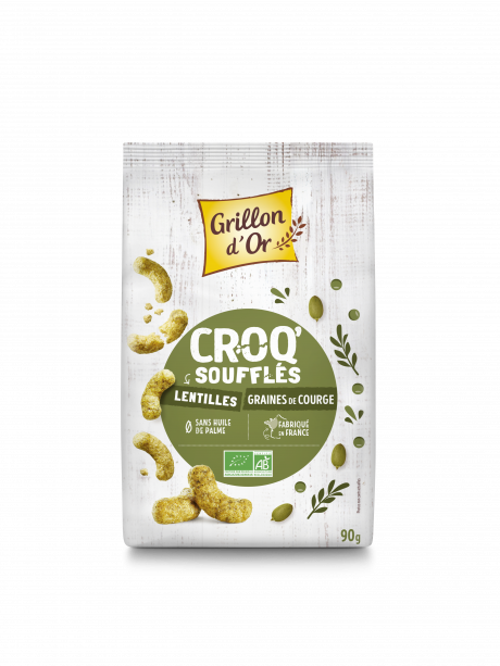 Croq' soufflés lentilles graine de courge 50g GO AB