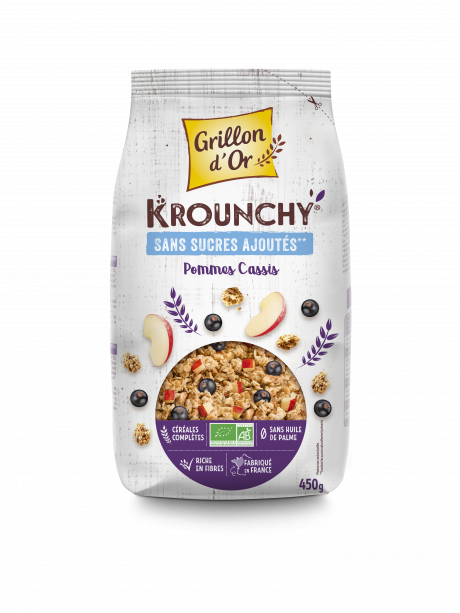 Krounchy pommes cassis ssa 450g GO AB