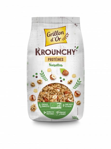 Krounchy noisettes proteines 500g GO AB