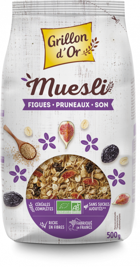 Muesli figues pruneaux son 500g GO AB