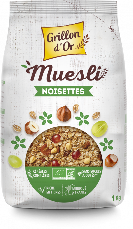 Muesli noisettes 1kg GO AB