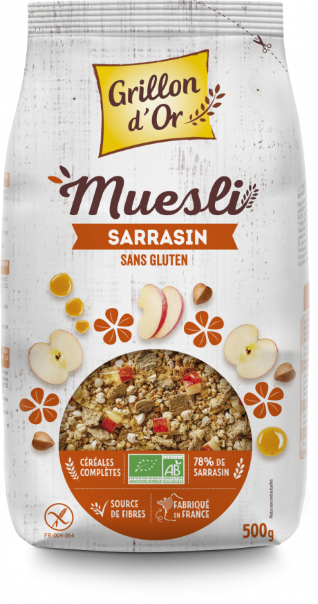 Muesli sarrasin sans gluten 500g GO AB