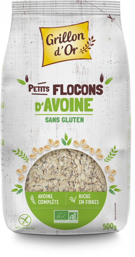 Petits flocons d'avoine sans gluten 500g GO AB
