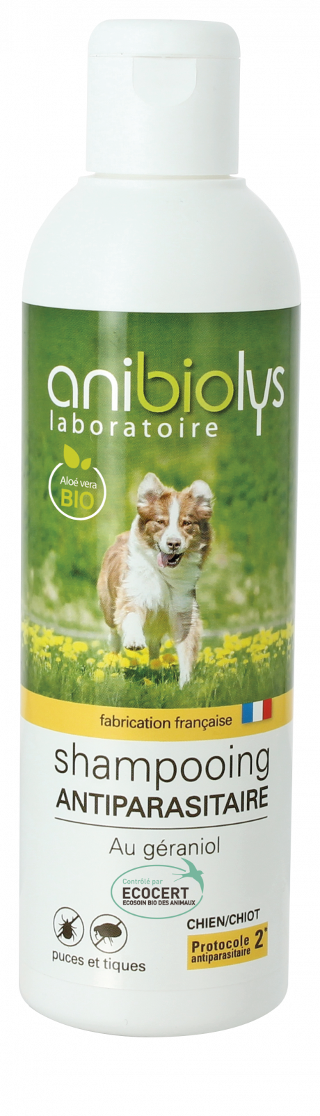 Shampooing antiparasitaire chien  ecosoin