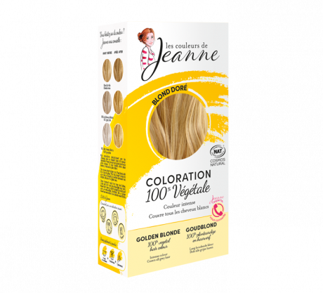 Coloration 100% vegetale - blond doré