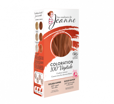 Coloration 100% bio & vegetale - cuivré doré