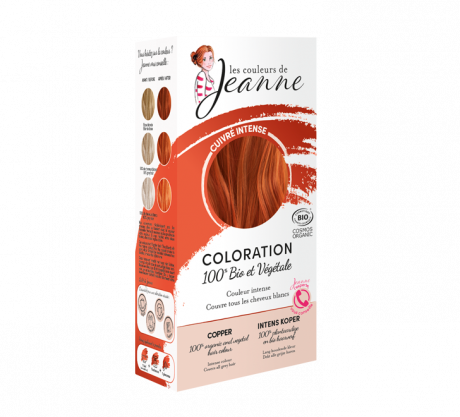 Coloration 100% vegetale - cuivré intense