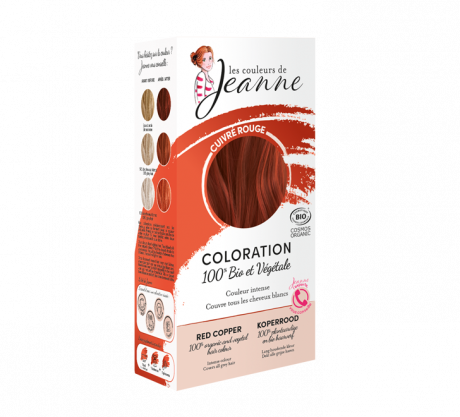 Coloration 100% bio & vegetale - cuivré rouge