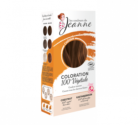 Coloration 100% vegetale - châtain