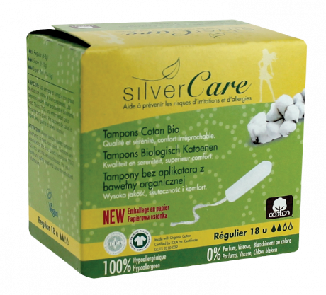 Tampon en coton bio - regulier (sa)