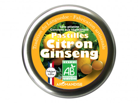 Pastilles citron ginseng