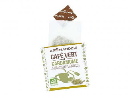 Cafe vert cardamome en sachets 