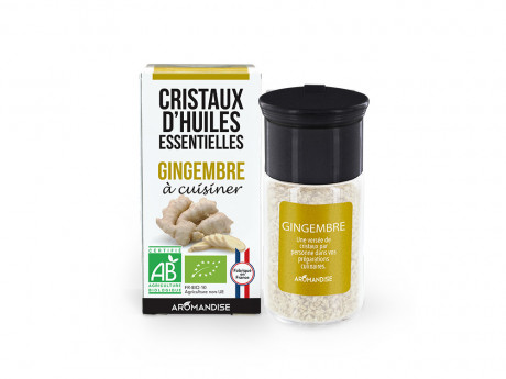 Cristaux d'huiles essentielles gingembre
