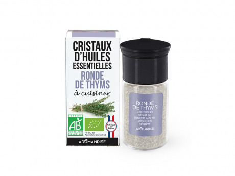 Cristaux d'huiles essentielles ronde de thyms
