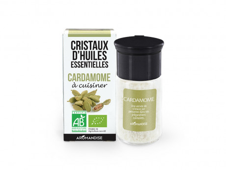 Cristaux d'huiles essentielles cardamome