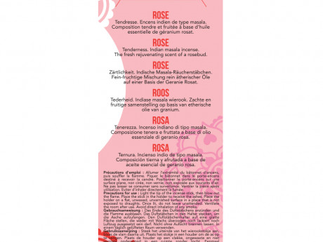Encens indiens haute tradition rose