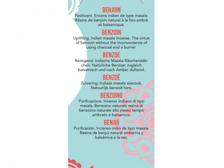 Encens indiens haute tradition benjoin