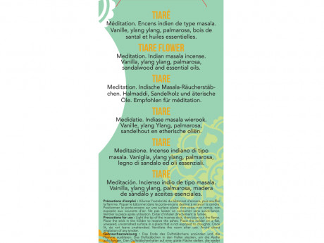 Encens indiens haute tradition tiare