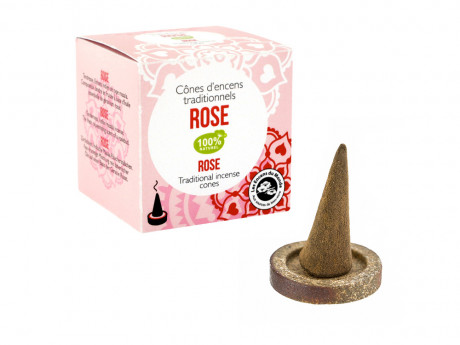 Cones d'encens indiens haute tradition rose