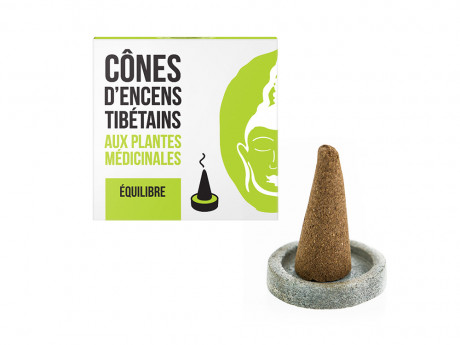 Cones d'encens tibetains equilibre