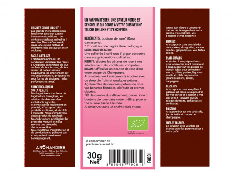 Fleurs a croquer bouton de rose