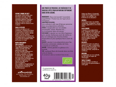 Fleurs a croquer fleurs de lavande