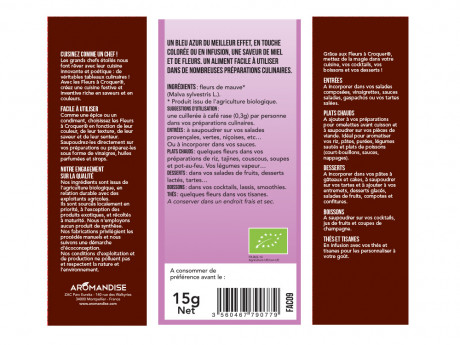 Fleurs a croquer fleurs de mauve 