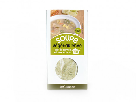 Soupe vegetarienne bio Aromandise