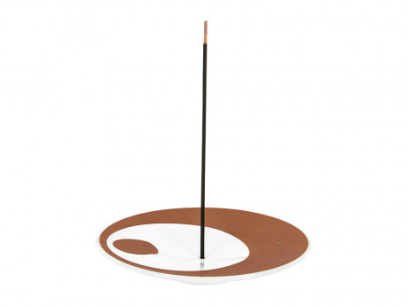 Porte-encens ceramique coupelle  tao doree Aromandise