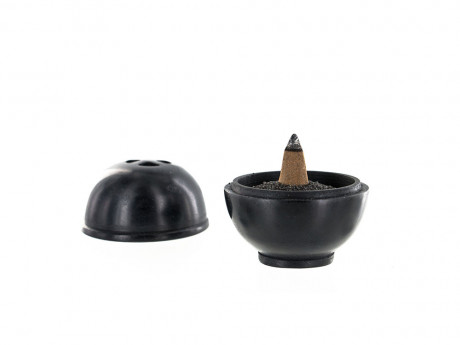Porte-encens kumo noir Aromandise