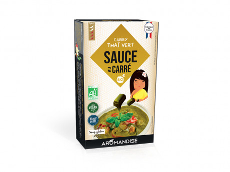 Sauce au carre curry vert thai