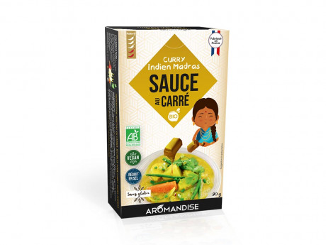 Sauce au carre curry indien madras