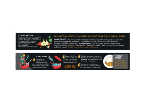 Sauce au carre curry indien madras