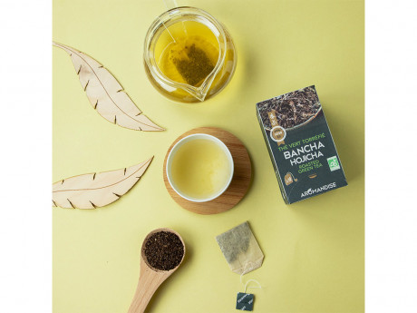 The vert bancha hojicha en infusettes 
