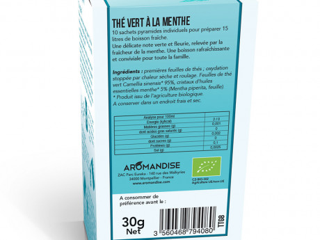 The glace the vert menthe Aromandise