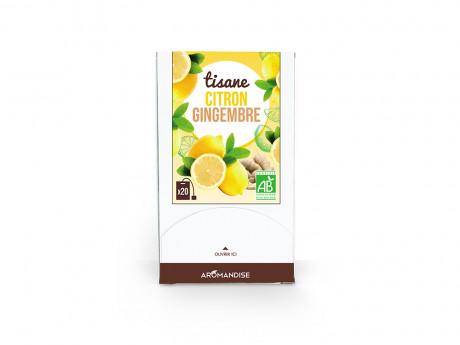 Tisane bio gingembre citron Aromandise