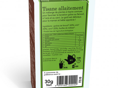 Tisane bio allaitement Aromandise