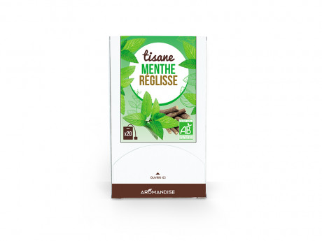 Tisane bio menthe reglisse Aromandise