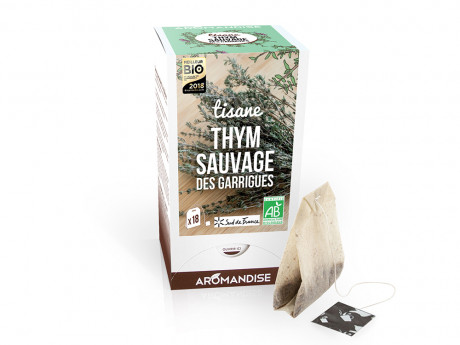 Tisane bio  thym sauvage des garrigues Aromandise