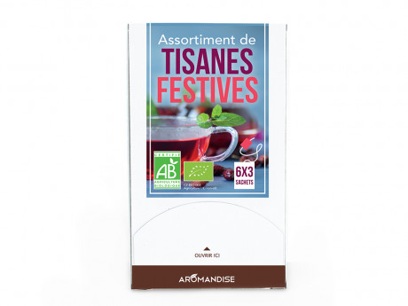 Assortiment tisanes de fêtes bio Aromandise