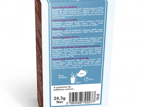 Assortiment tisanes de fêtes bio Aromandise