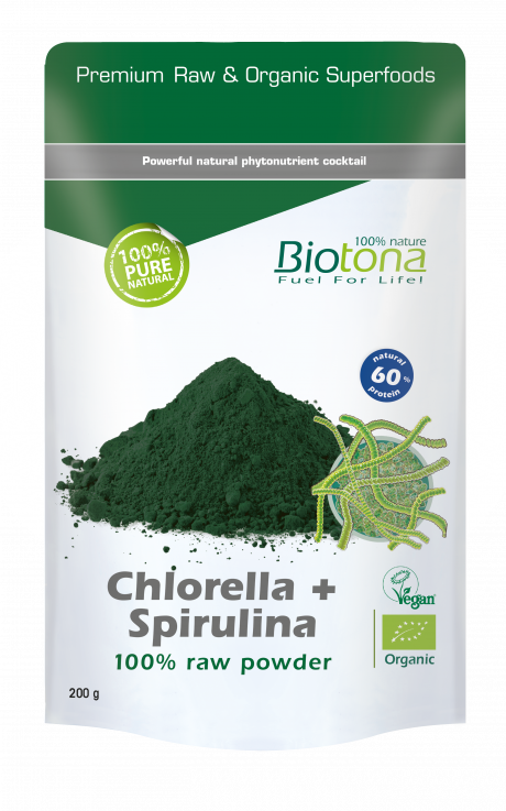 Biotona Chlorella + Spirulina raw 
