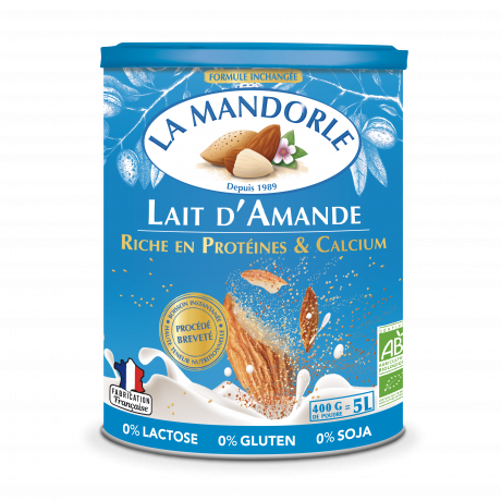 Lait d'Amande riche en Protéines et Calcium