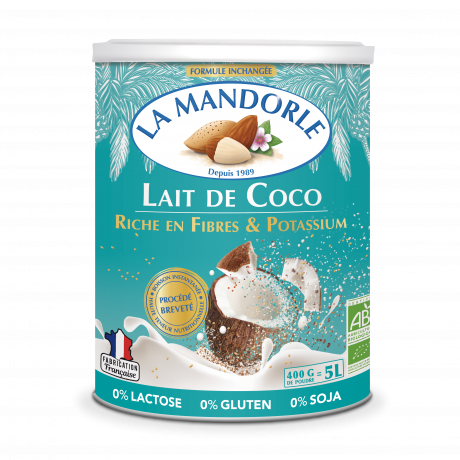 Lait de Coco en poudre riche en Fibres et Potassium