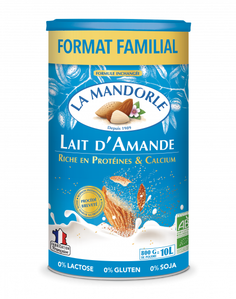 Lait d'Amande riche en Protéines et Calcium format familial