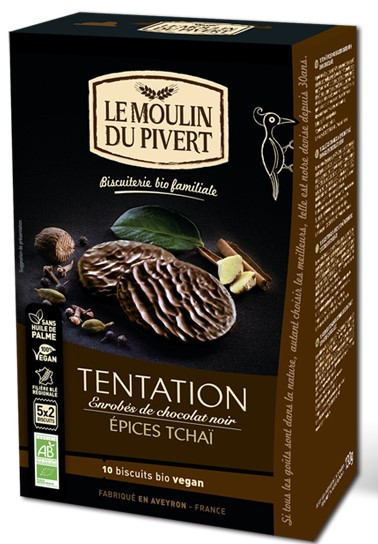Tentation Epices Tchaï enrobé de chocolat noir