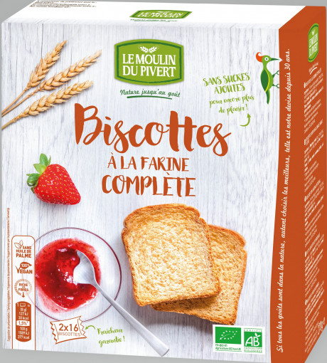 Biscottes à la farine Complète