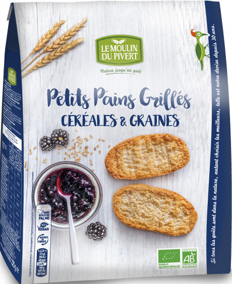 Petits Pains Grillés Céréales et Graines